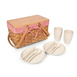 Piccola Red & White Gingham Picnic Service for 2 - cozylivehome.com | we sell a wide range of comfortable household items* Shop All