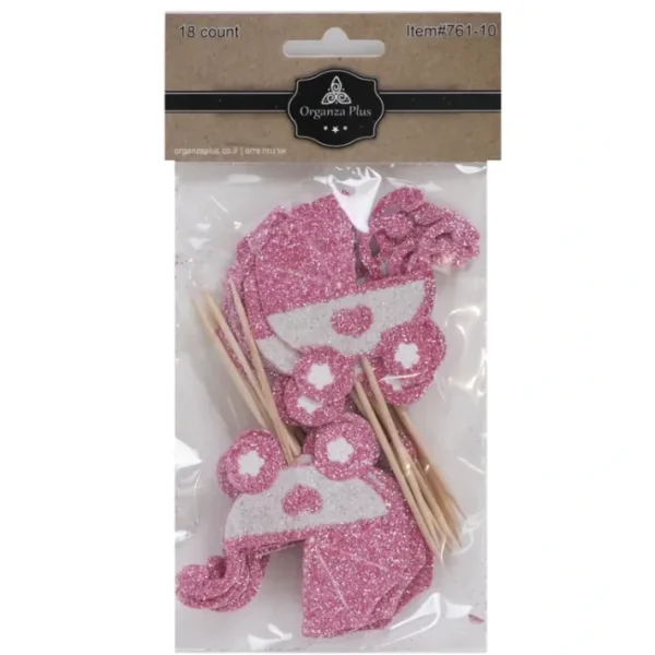 Shop All^18 Pink BabyCarriage Toothpicks For Cake Decarotion - cozylivehome.com | we sell a wide range of comfortable household items