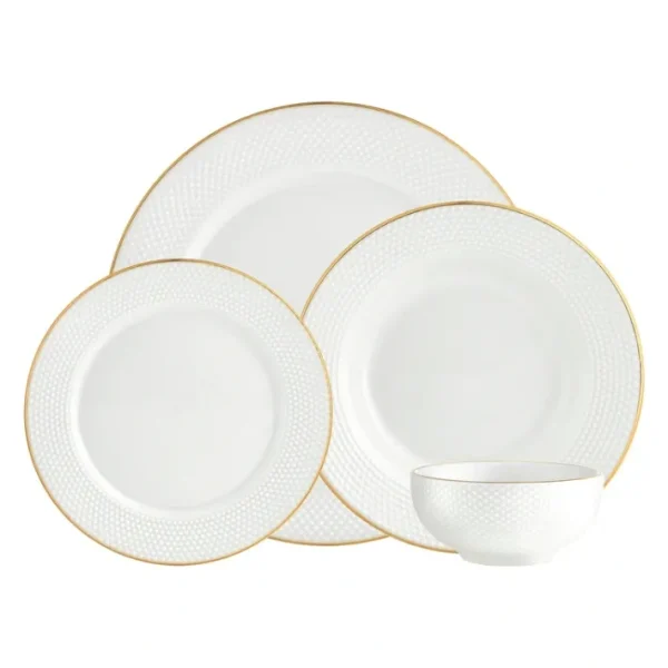 Shop All^82868 PIQUE GOLD Service for 4 - cozylivehome.com | we sell a wide range of comfortable household items
