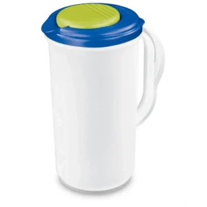 Shop All^PITCHER-2qt-ROUND-PUSH TOP CLR/BLUE - cozylivehome.com | we sell a wide range of comfortable household items