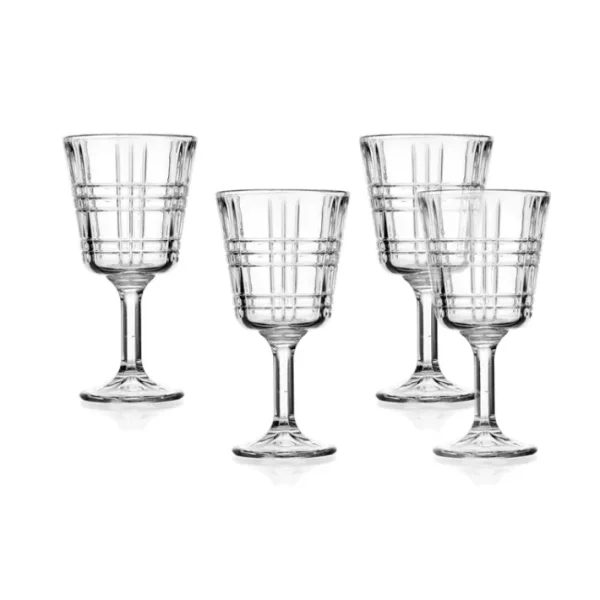 Shop All^28591 PLAID BOUNDARY GOBLET S/4 - cozylivehome.com | we sell a wide range of comfortable household items