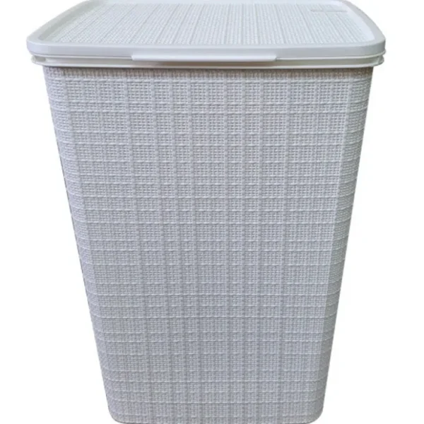 Plastic Laundry Hamper, White - cozylivehome.com | we sell a wide range of comfortable household items* Housewares