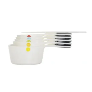 PLASTIC MEASURING CUPS SNAPS WHT 6 PC - cozylivehome.com | we sell a wide range of comfortable household items* Shop All