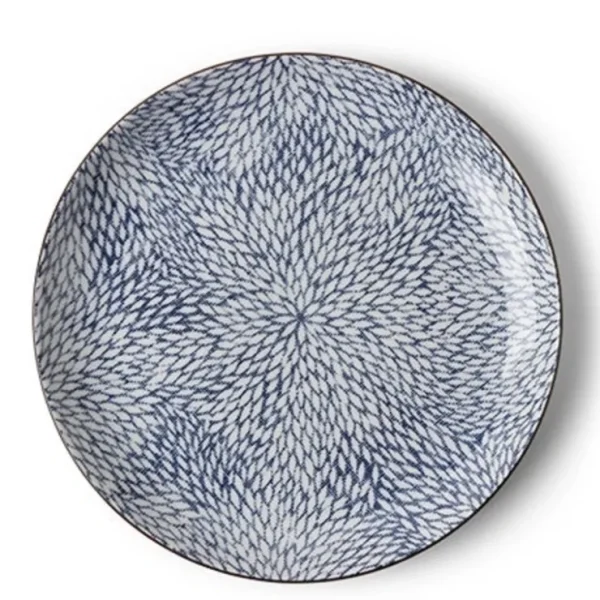 PLATE 10" AIZOME MUMS - cozylivehome.com | we sell a wide range of comfortable household items* Shop All