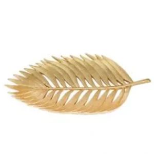 14455-01 POLYRESIN 14" PALM LEAF DECORATION, GOLD - cozylivehome.com | we sell a wide range of comfortable household items* Giftware
