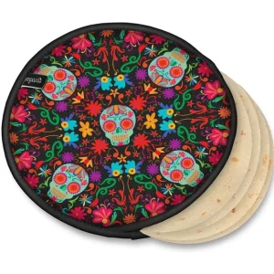 Prepara Tortilla Warmer Day of the Dead 10.5" - cozylivehome.com | we sell a wide range of comfortable household items* Shop All