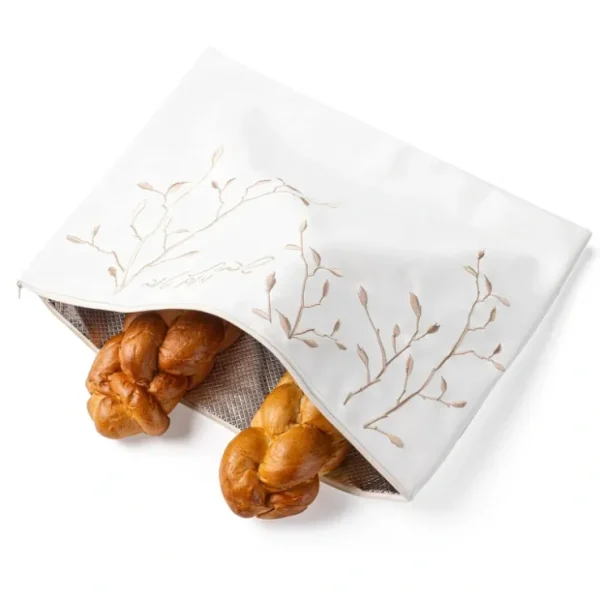 PU-CP-EML-GO LEAF EMBROIDERED CHALLAH POUCH Gold - cozylivehome.com | we sell a wide range of comfortable household items* Shop All