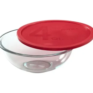 PYREX-MIXING BOWL-4qt w/RED COVER - cozylivehome.com | we sell a wide range of comfortable household items* Housewares
