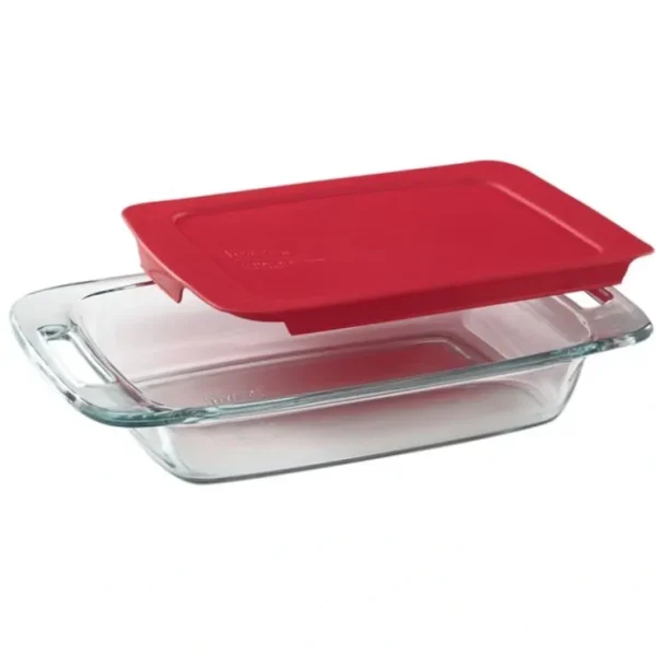 PYREX-RECT-2qt- w/GLASS COVER - cozylivehome.com | we sell a wide range of comfortable household items* Shop All