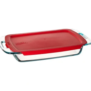 PYREX-RECT-3qt-9x13" w/RED COVER - cozylivehome.com | we sell a wide range of comfortable household items* Shop All