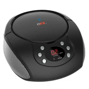 QFX Black Boombox & Radio with Bluetooth Compatibility, DVD Player, LCD & LED Display - cozylivehome.com | we sell a wide range of comfortable household items* Shop All
