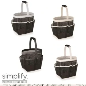 QUICK DRY PORTABLE BATH TOTE WITH RUBBER MESH 7 POCKETS - cozylivehome.com | we sell a wide range of comfortable household items* Housewares