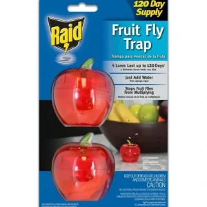 RAID-FRUIT FLY TRAP 2pk APPLE SHAPE - cozylivehome.com | we sell a wide range of comfortable household items* Shop All