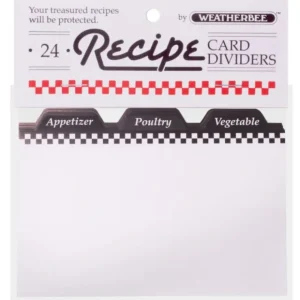 RECIPE CARD DIVIDERS 24PK 4X6" - cozylivehome.com | we sell a wide range of comfortable household items* Shop All