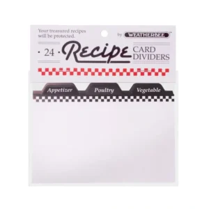 RECIPE CARD DIVIDERS 3"x5" 24 PK - cozylivehome.com | we sell a wide range of comfortable household items* Shop All