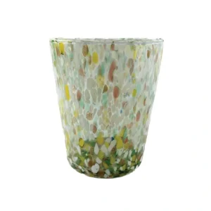 Recycled Blown Confetti Drinking Glass/Votive Holder 12oz - cozylivehome.com | we sell a wide range of comfortable household items* Shop All