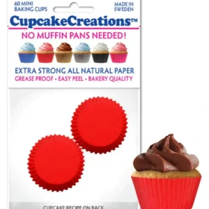 Red Mini Cupcake Liner - cozylivehome.com | we sell a wide range of comfortable household items* Shop All
