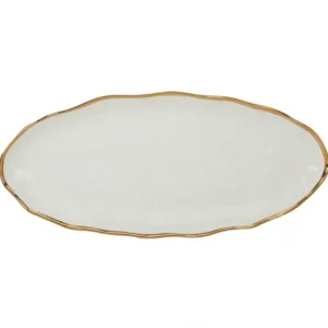 20497 Regency Gold Oval Fish Platter 19.5in X 8.5in - cozylivehome.com | we sell a wide range of comfortable household items* Giftware