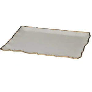20490 Regency Gold Rectangular Platter 16in X 11.75in - cozylivehome.com | we sell a wide range of comfortable household items* Giftware