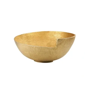 59622 RIDGE 12" BOWL - GOLD - cozylivehome.com | we sell a wide range of comfortable household items* Giftware