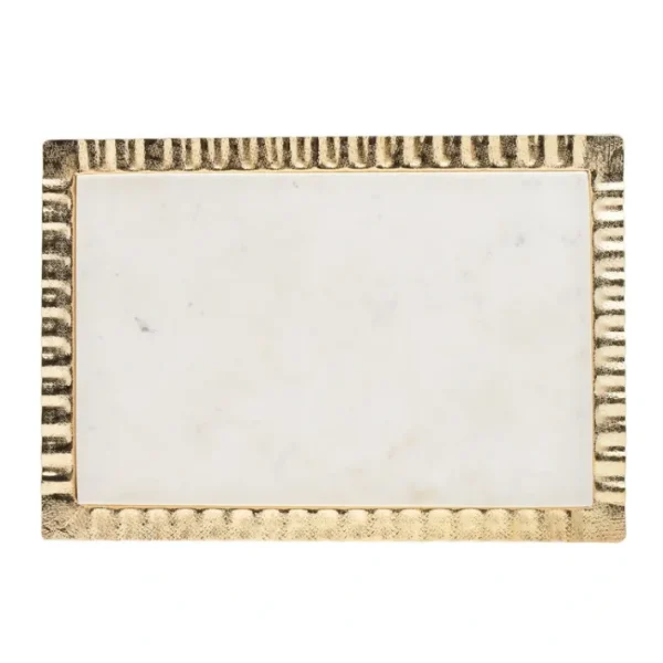 Shop All^95651 RIPPLE GOLD 16X12 MARBLE TRAY - cozylivehome.com | we sell a wide range of comfortable household items