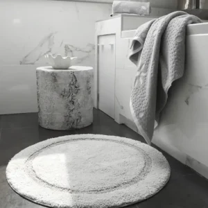 Round Bath Mat Non-Slip - 100% Cotton - cozylivehome.com | we sell a wide range of comfortable household items* Shop All