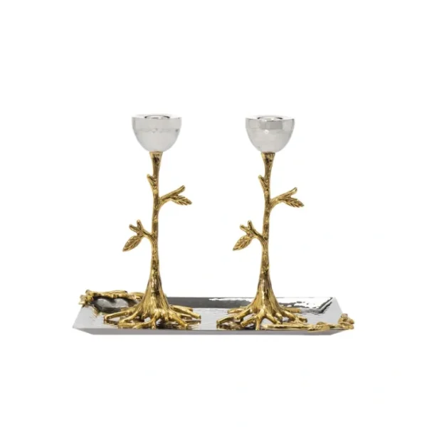 Shop All^59210 S/2 BRANCH CANDLE HOLDERS W TRAY - cozylivehome.com | we sell a wide range of comfortable household items