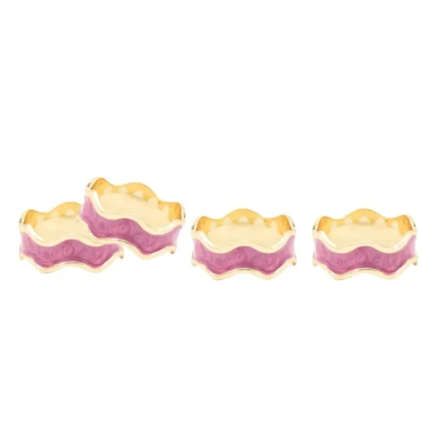 Shop All^95550 S/4 PINK SWIRL NAPKIN RINGS - cozylivehome.com | we sell a wide range of comfortable household items