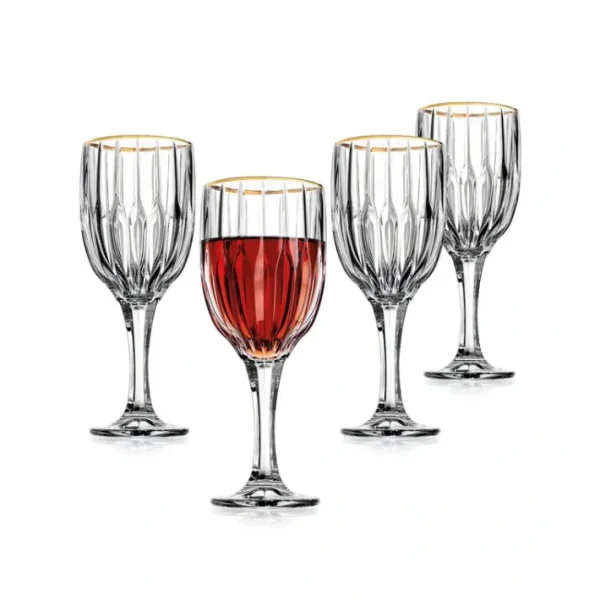 Shop All^27563 S/4 PLEAT W/GOLD GOBLETS - cozylivehome.com | we sell a wide range of comfortable household items