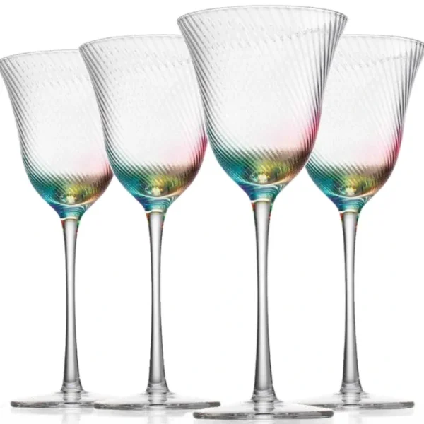 Shop All^5685 S/4 Swirl Rib Wine 11oz - cozylivehome.com | we sell a wide range of comfortable household items