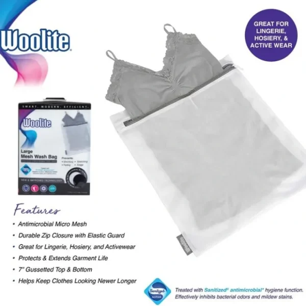 SANITIZED LARGE MESH WASH BAG 15X18-WHITE (L) - cozylivehome.com | we sell a wide range of comfortable household items* Housewares