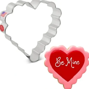 SCALLOPED HEART COOKIE CUTTER 4" - cozylivehome.com | we sell a wide range of comfortable household items* Shop All