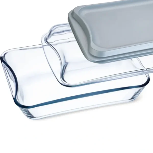 Simax Exclusive 12.5 inch x 9 inch 2.6 qt Rectangular Glass Roaster w/ Glass Lid and Plastic Lid 2 pc - cozylivehome.com | we sell a wide range of comfortable household items* Shop All