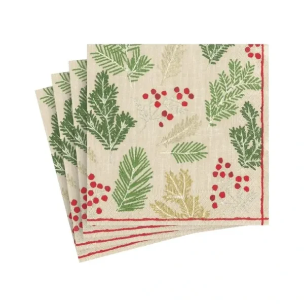 Sprigs and Berries Paper Cocktail Napkins - cozylivehome.com | we sell a wide range of comfortable household items* Shop All