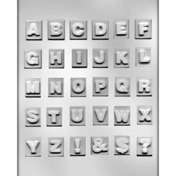 Shop All^#90-14230 SQUARE ALPHABET MINT CHOCOLATE MOLD - cozylivehome.com | we sell a wide range of comfortable household items