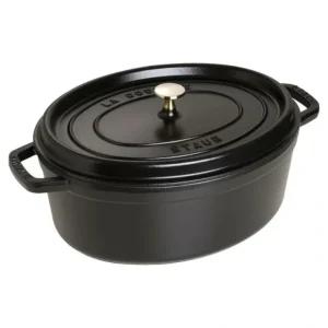 STAUB COCOTTE 7 QT OVAL BLACK - cozylivehome.com | we sell a wide range of comfortable household items* Shop All