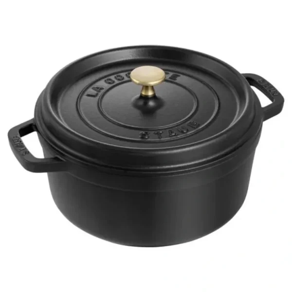 STAUB COCOTTE 7 QT ROUND BLK - cozylivehome.com | we sell a wide range of comfortable household items* Shop All