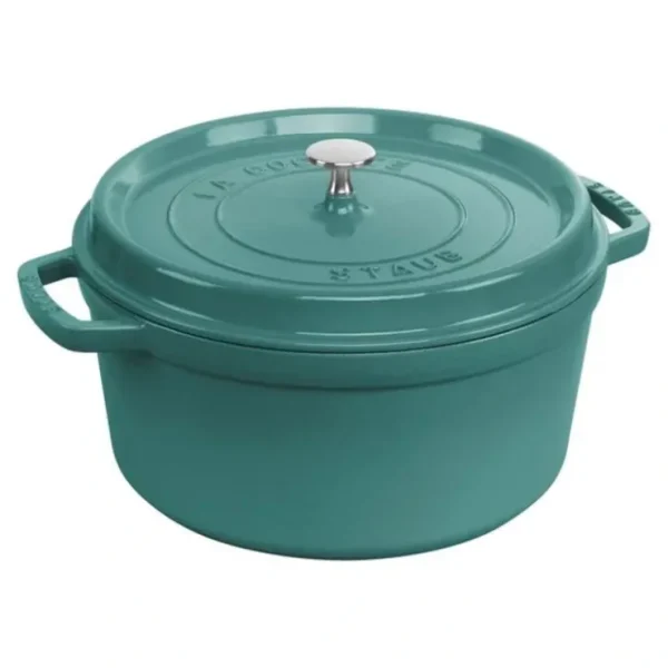 STAUB COCOTTE 7 QT ROUND TURQUOISE - cozylivehome.com | we sell a wide range of comfortable household items* Shop All