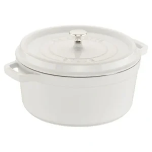 STAUB COCOTTE 5.5 QT ROUND WHITE - cozylivehome.com | we sell a wide range of comfortable household items* Shop All