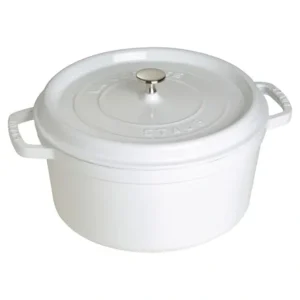 STAUB COCOTTE 7 QT ROUND WHITE - cozylivehome.com | we sell a wide range of comfortable household items* Shop All