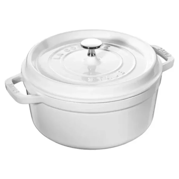 STAUB COCOTTE 4 QT ROUND WHITE - cozylivehome.com | we sell a wide range of comfortable household items* Shop All