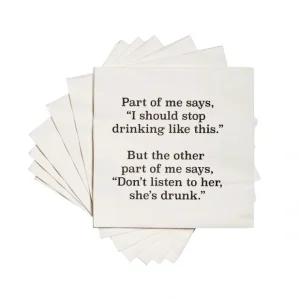 STOP DRINKING FUNNY COCKTAIL NAPKIN - cozylivehome.com | we sell a wide range of comfortable household items* Shop All