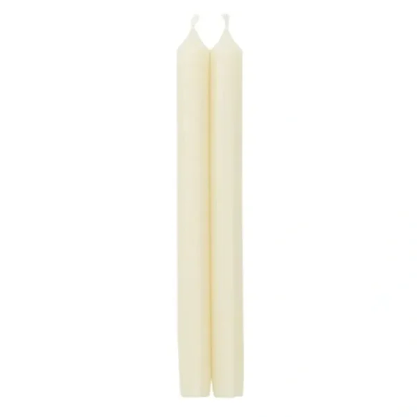STRAIGHT TAPERS 10" IVORY - PK 2 - cozylivehome.com | we sell a wide range of comfortable household items* Shop All