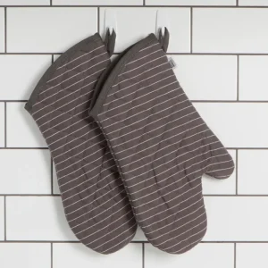 SUPERIOR OVEN MITT PINSTRIPE CHARCOAL - cozylivehome.com | we sell a wide range of comfortable household items* Shop All