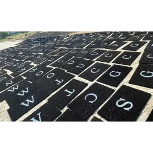 TAJ Design Monogrammed Doormat E - cozylivehome.com | we sell a wide range of comfortable household items* Shop All