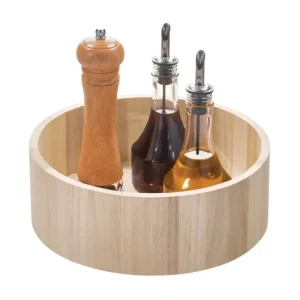 Tall Wood Turntable - Natural - cozylivehome.com | we sell a wide range of comfortable household items* Shop All