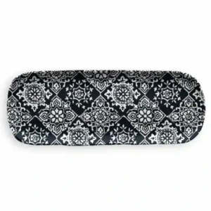 TarHong Black Bamboo Medallion Tray, 17.5" - cozylivehome.com | we sell a wide range of comfortable household items* Shop All