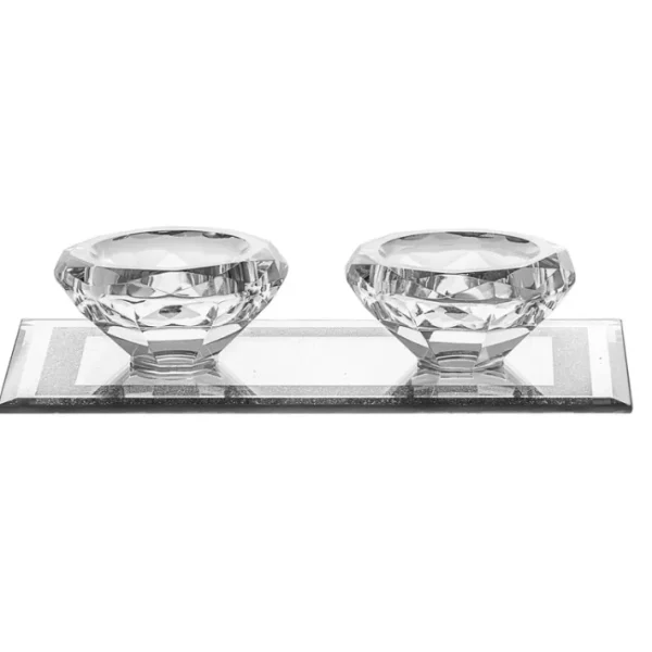 Shop All^682 Tea Light Crystal On Tray 3.5x7" - cozylivehome.com | we sell a wide range of comfortable household items