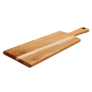 TEAK WOOD RECTANGLE SERVING BOARD WITH HANDLE - cozylivehome.com | we sell a wide range of comfortable household items* Shop All
