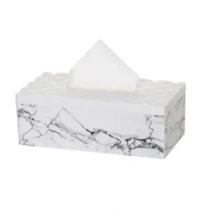 1235 Tissue Box white Marble Printing 10 x 5.1 x 3.6 inches - cozylivehome.com | we sell a wide range of comfortable household items* Giftware